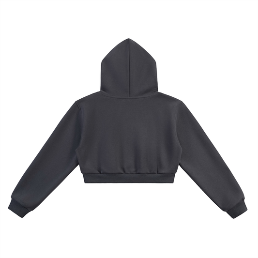 Women's Cropped "w" Hoodie