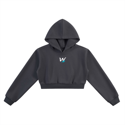 Women's Cropped "w" Hoodie